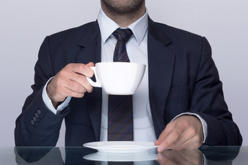 Man having a coffee 