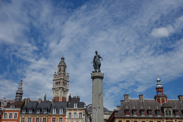 Fototapeta premium Grand Place General de Gaulle in Lille