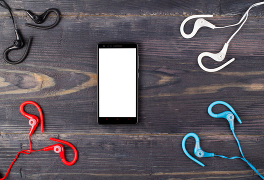 Phone and earphones for sport