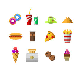 Vector food icons
