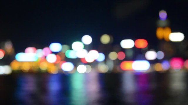 Blurred lights at night hours