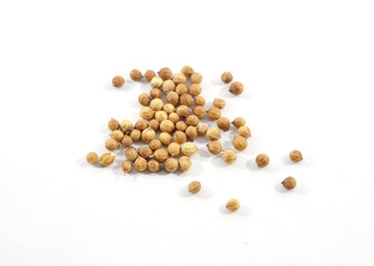 Pile of coriander seeds