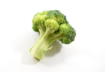 Green broccoli isolated