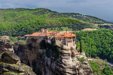 Fototapeta na wymiar The holy monastery of Varlaam, Meteora, Greece