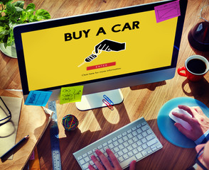 Car Rental Used Car Transportation Vehicle Concept
