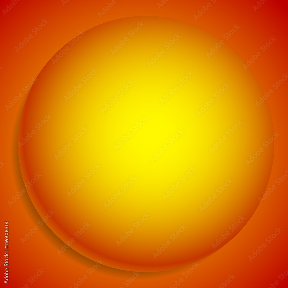 Poster background with 3d sphere. abstract monochrome llustration of a
