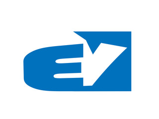 EV Initial Logo for your startup venture