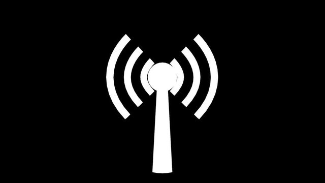 Wifi wireless internet network net web connection icon logo wi-fi wi fi 4k
