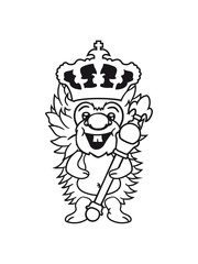 king hedgehog beard prince scepter crown king leader boss chief funny comic cartoon