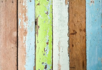 Old and vintage color wood wall plank