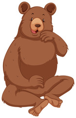 Obraz na płótnie Canvas Grizzly bear with brown fur