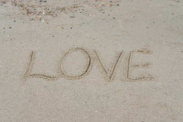 written on sea sand