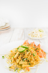 Asian Rice Noodle with Shrimp, PAD THAI