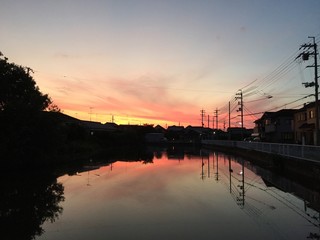 赤い夕焼け