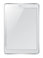 Tablet pc computer with blank screen.