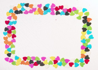  heart shape  confectionery border