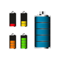 Smartphone display battery. Glossy battery pack.