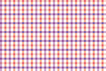 ギンガムチェック　パープル　オレンジ　パターン