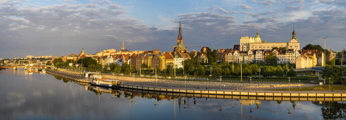 Fototapeta na wymiar Panorama of Old Town in Szczecin,Poland 