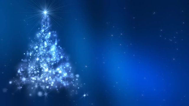 Loopable Animated Christmas Tree Background.