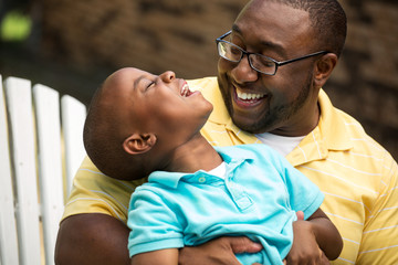 African American Father and Son