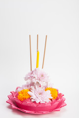 Krathong Made from natural materials.