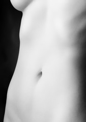 abstract nude woman's body
