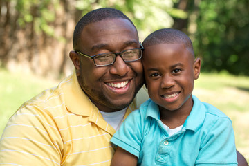 African American Father and Son