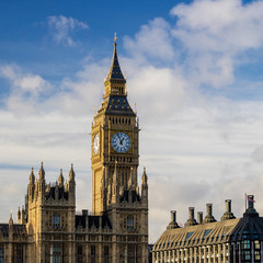 Fototapeta na wymiar Big Ben and Houses of Parliament