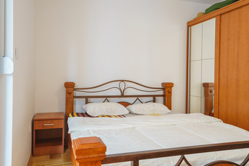 Interior of a bedroom in a guest house