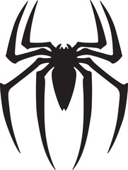 Black Spider Silhouette vector logo