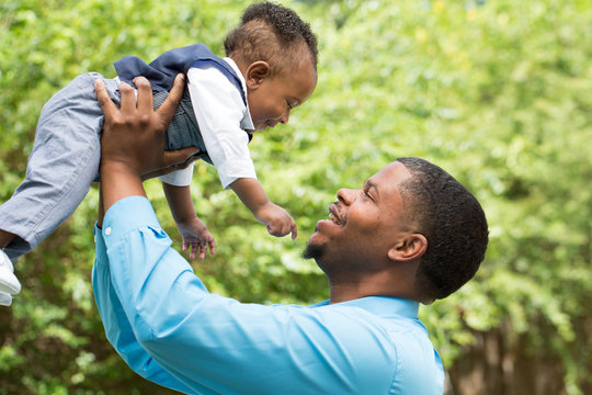 African American Father And Son