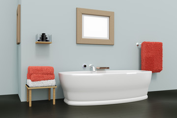 Naklejka na ściany i meble Elegant Luxurious bathroom