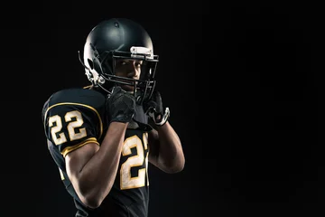 Fotobehang Voetbal American Football Player  © digitalskillet1