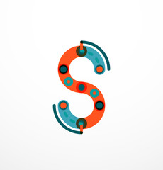 Line letter design