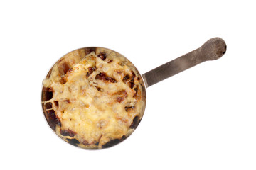 Mushroom julienne in a cocotte