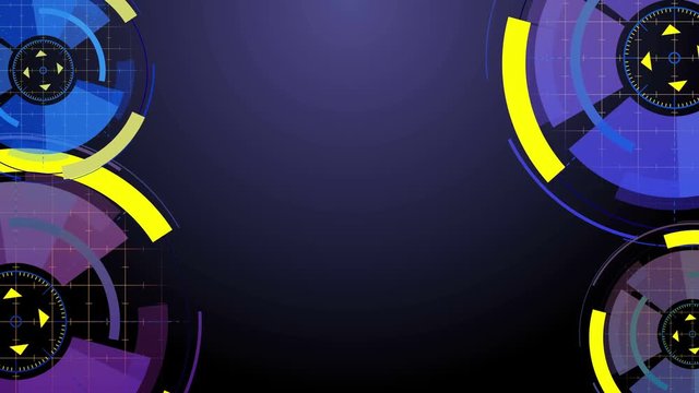 Abstract background with animated circles
