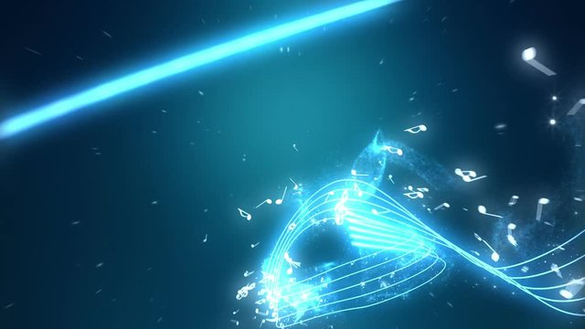 Animated music background.