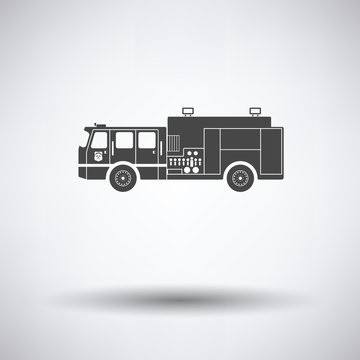 Fire service truck icon
