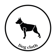 Dog cloth icon