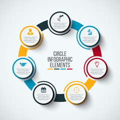 Vector infographic design template.