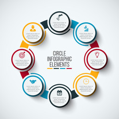 Vector infographic design template.
