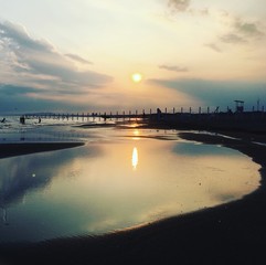 Naklejka premium 夕景 