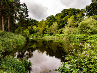 The river Bollin running through Styal woods, Styal, Cheshire, UK