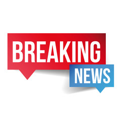 Breaking News icon vector