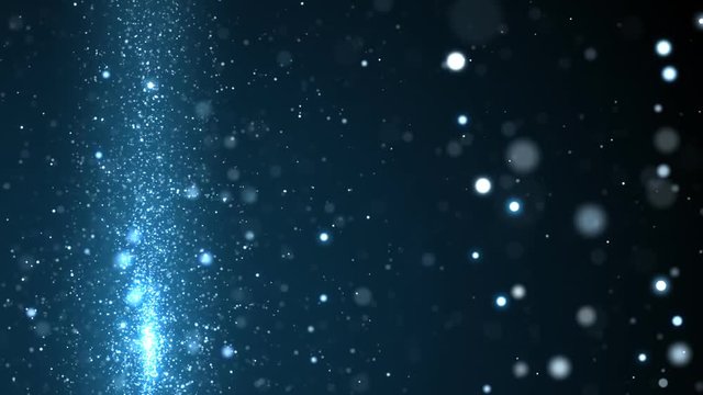 Loopable background of glowing dust swirling around the screen.