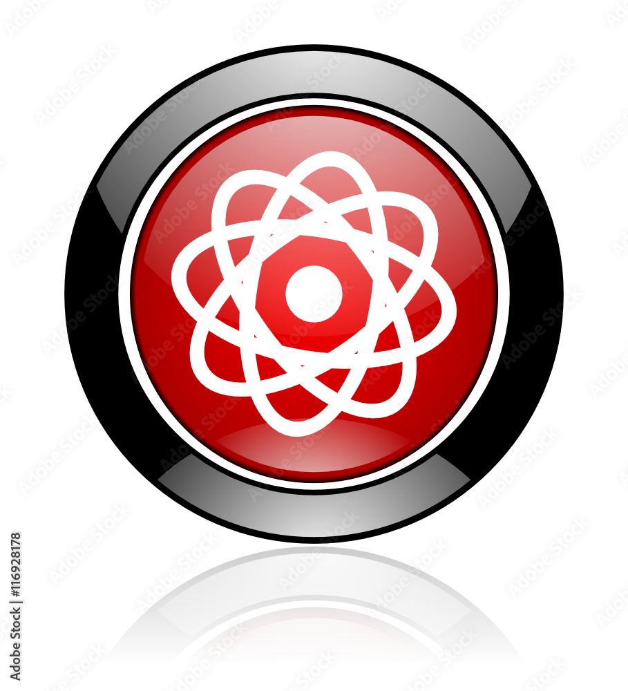 Poster glossy science vector icon