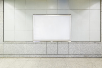  Blank Billboard in public place