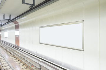  Blank Billboard in public place