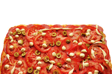 Pizza with olives